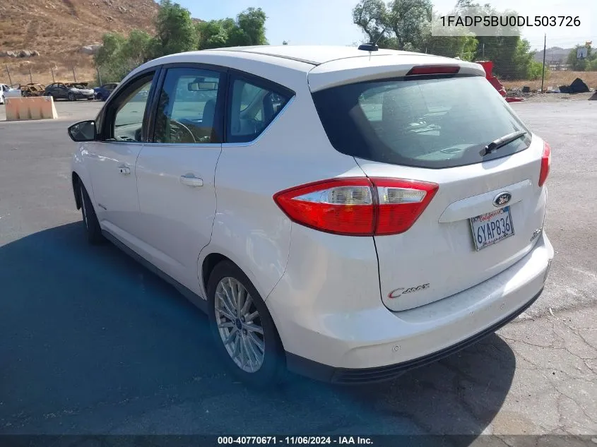 2013 Ford C-Max Hybrid Sel VIN: 1FADP5BU0DL503726 Lot: 40770671