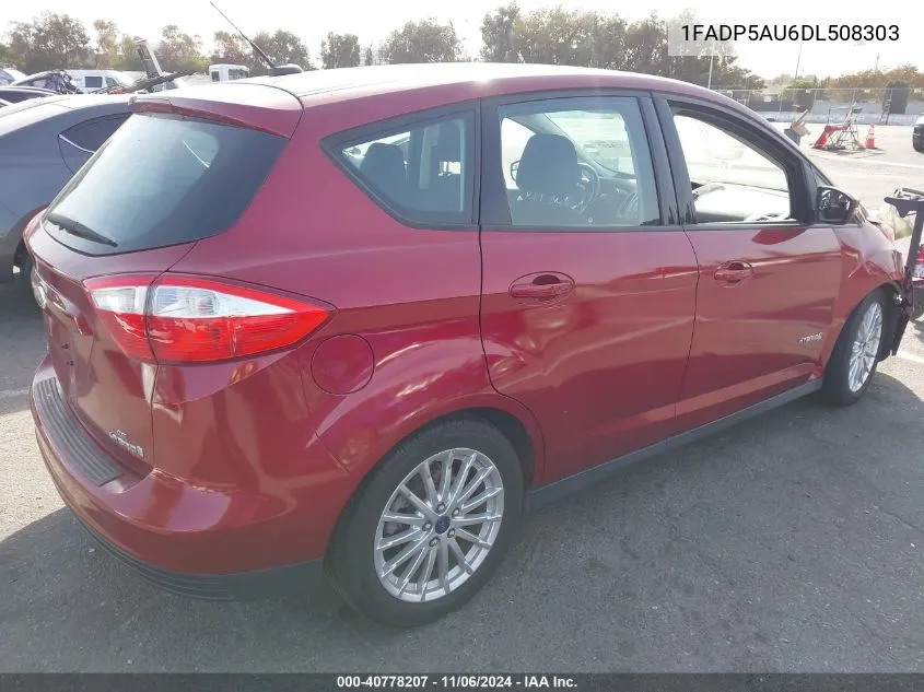 2013 Ford C-Max Hybrid Se VIN: 1FADP5AU6DL508303 Lot: 40778207