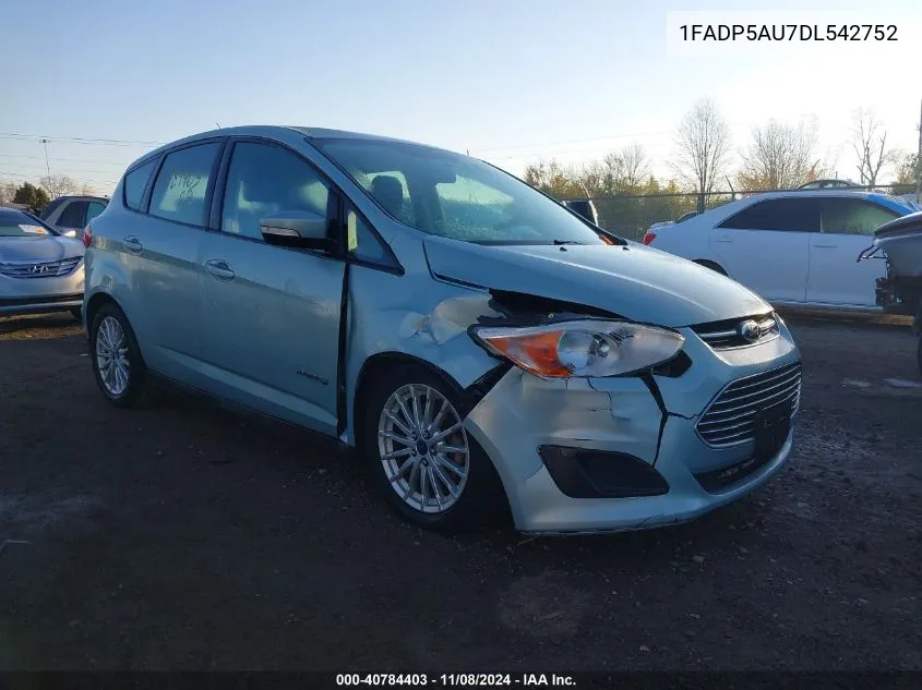 2013 Ford C-Max Hybrid Se VIN: 1FADP5AU7DL542752 Lot: 40784403