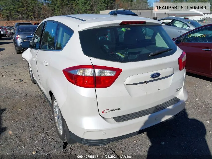 2013 Ford C-Max Hybrid Sel VIN: 1FADP5BU5DL505049 Lot: 40798617