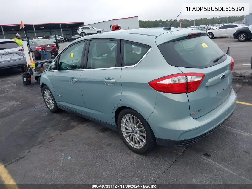 2013 Ford C-Max Hybrid Sel VIN: 1FADP5BU5DL505391 Lot: 40799112