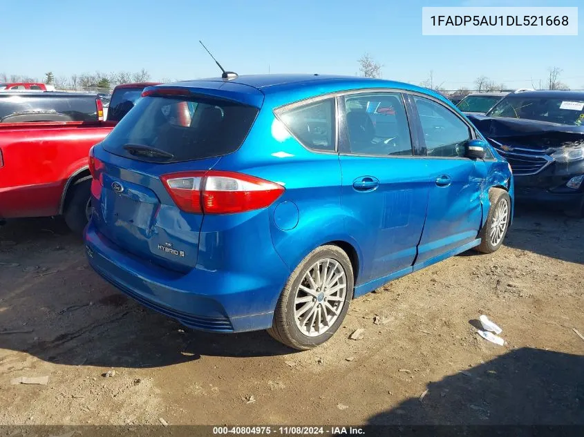 2013 Ford C-Max Hybrid Se VIN: 1FADP5AU1DL521668 Lot: 40804975