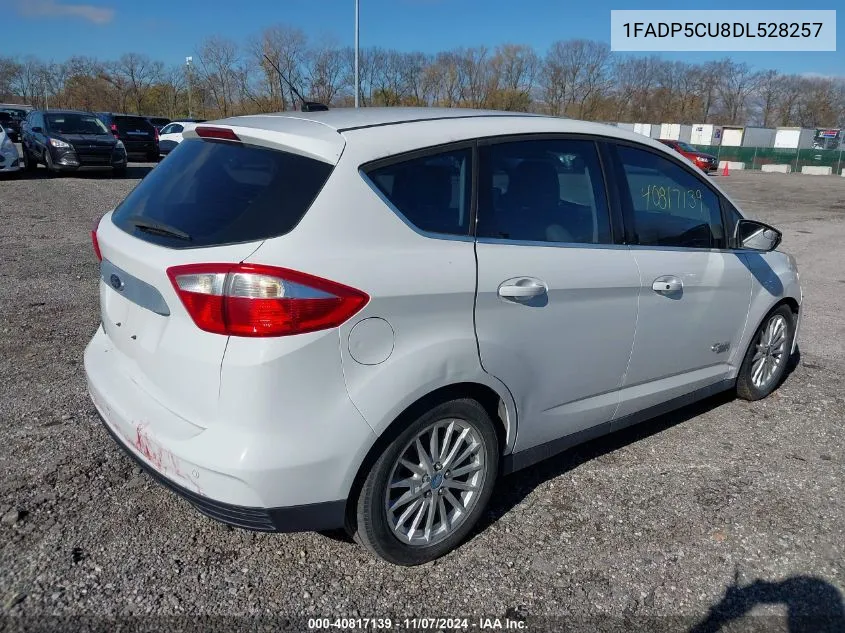 2013 Ford C-Max Energi Sel VIN: 1FADP5CU8DL528257 Lot: 40817139