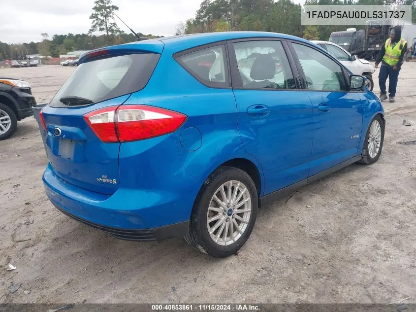 2013 Ford C-Max Hybrid Se VIN: 1FADP5AU0DL531737 Lot: 40853861