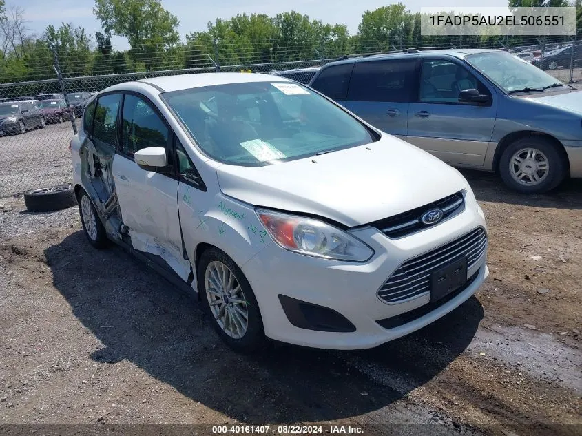 2014 Ford C-Max Hybrid Se VIN: 1FADP5AU2EL506551 Lot: 40161407