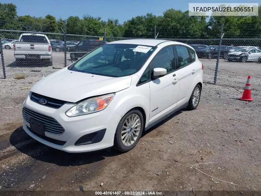 2014 Ford C-Max Hybrid Se VIN: 1FADP5AU2EL506551 Lot: 40161407