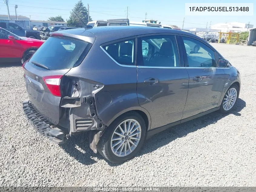 2014 Ford C-Max Energi Sel VIN: 1FADP5CU5EL513488 Lot: 40222661