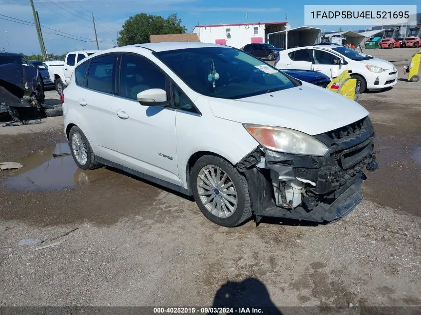 2014 Ford C-Max Hybrid Sel VIN: 1FADP5BU4EL521695 Lot: 40252015