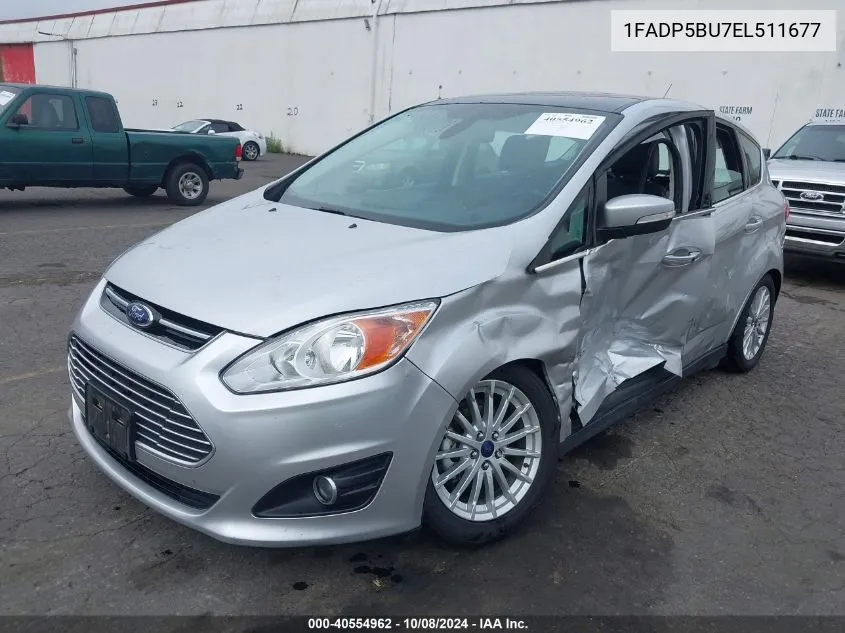 2014 Ford C-Max Hybrid Sel VIN: 1FADP5BU7EL511677 Lot: 40554962