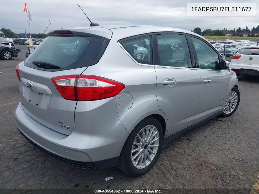 2014 Ford C-Max Hybrid Sel VIN: 1FADP5BU7EL511677 Lot: 40554962