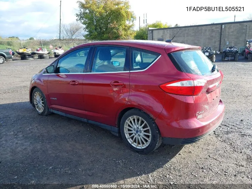 2014 Ford C-Max Hybrid Sel VIN: 1FADP5BU1EL505521 Lot: 40555580