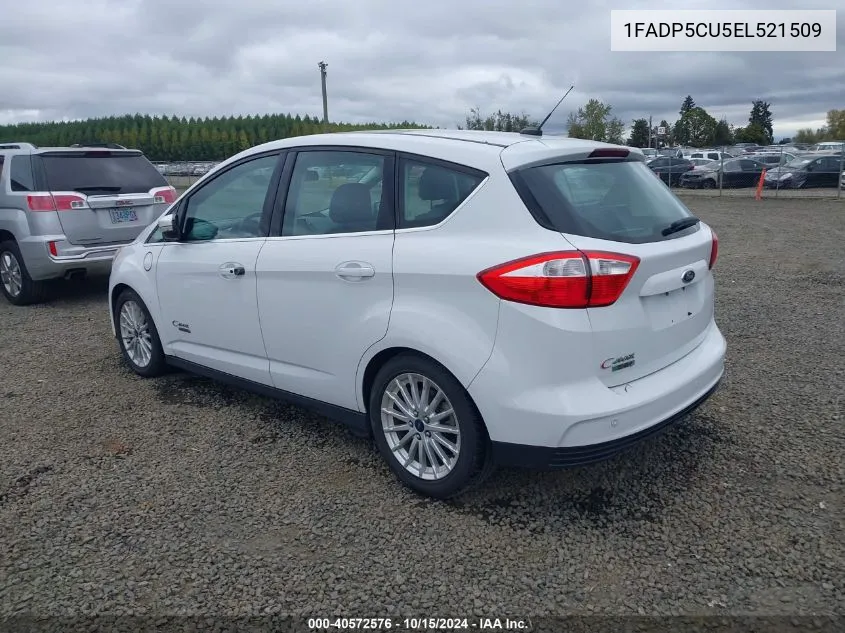 2014 Ford C-Max Energi Sel VIN: 1FADP5CU5EL521509 Lot: 40572576