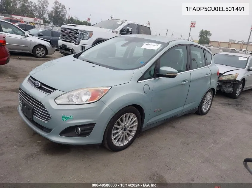 2014 Ford C-Max Premium VIN: 1FADP5CU0EL501491 Lot: 40586883