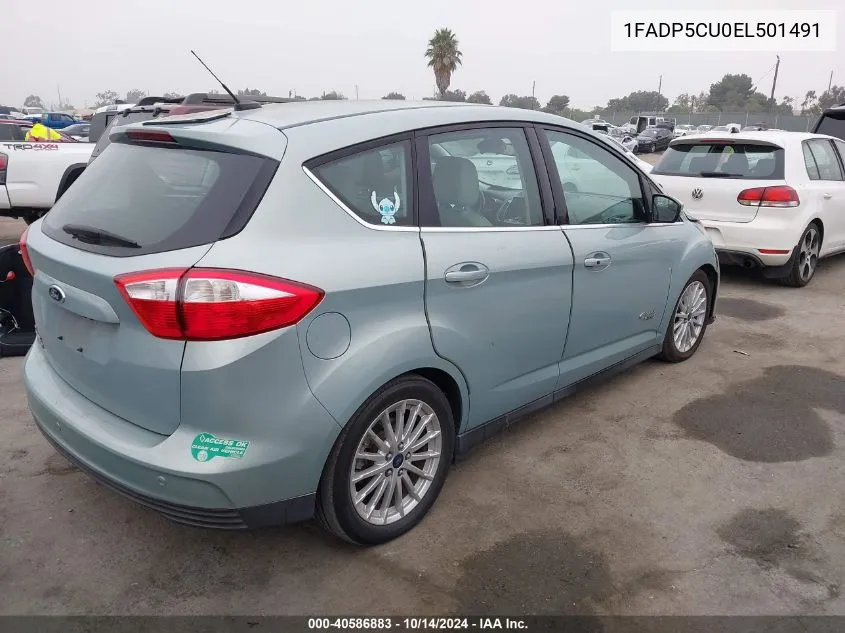 2014 Ford C-Max Premium VIN: 1FADP5CU0EL501491 Lot: 40586883