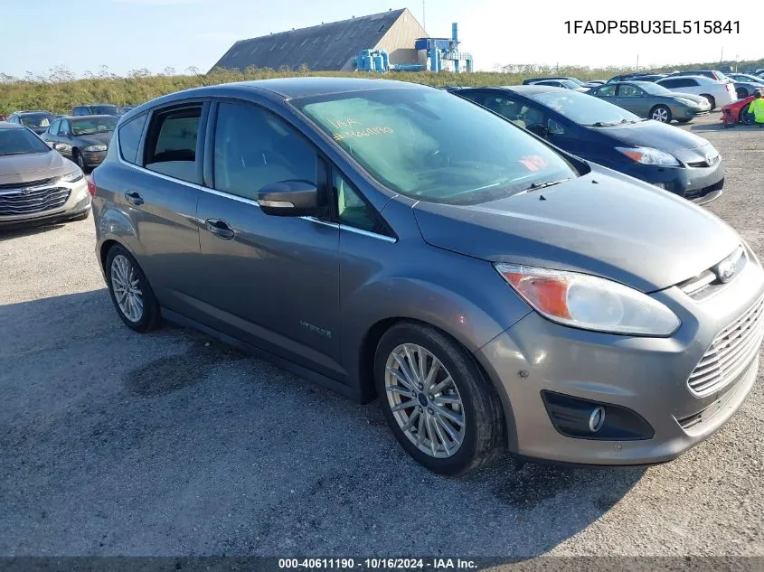 2014 Ford C-Max Hybrid Sel VIN: 1FADP5BU3EL515841 Lot: 40611190