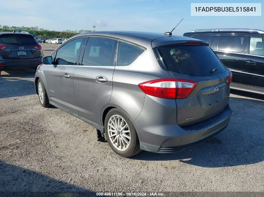 2014 Ford C-Max Hybrid Sel VIN: 1FADP5BU3EL515841 Lot: 40611190