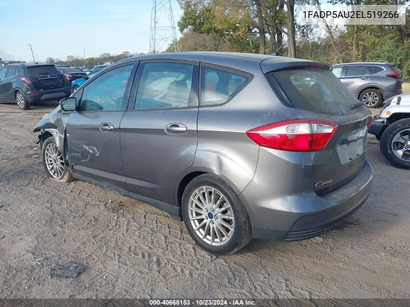 2014 Ford C-Max Hybrid Se VIN: 1FADP5AU2EL519266 Lot: 40668153