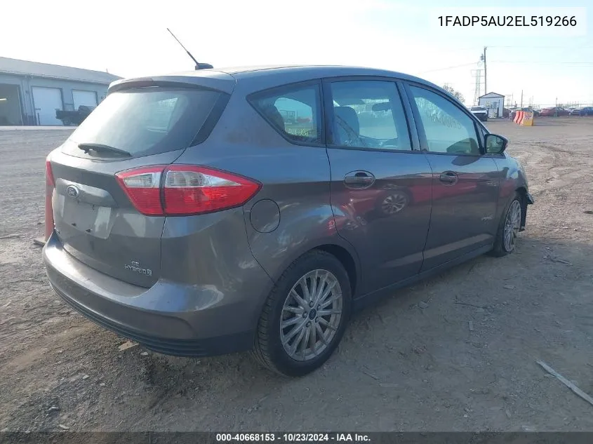 2014 Ford C-Max Hybrid Se VIN: 1FADP5AU2EL519266 Lot: 40668153