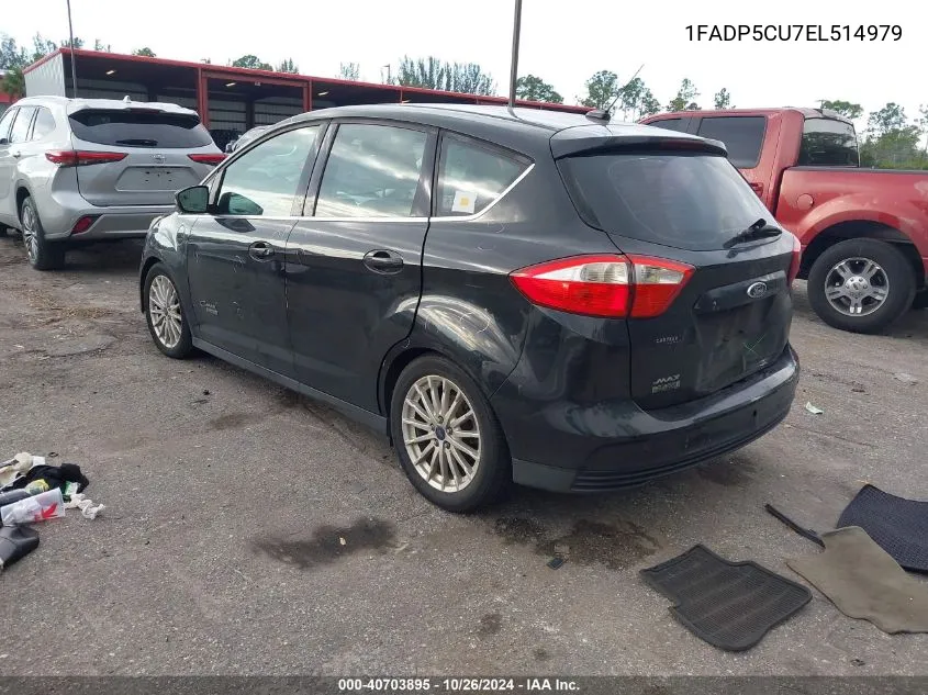 2014 Ford C-Max Energi Sel VIN: 1FADP5CU7EL514979 Lot: 40703895