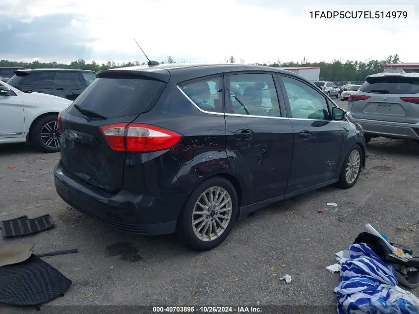 2014 Ford C-Max Energi Sel VIN: 1FADP5CU7EL514979 Lot: 40703895