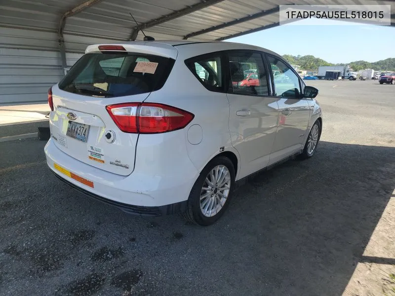 2014 Ford C-Max Hybrid Se VIN: 1FADP5AU5EL518015 Lot: 40709411