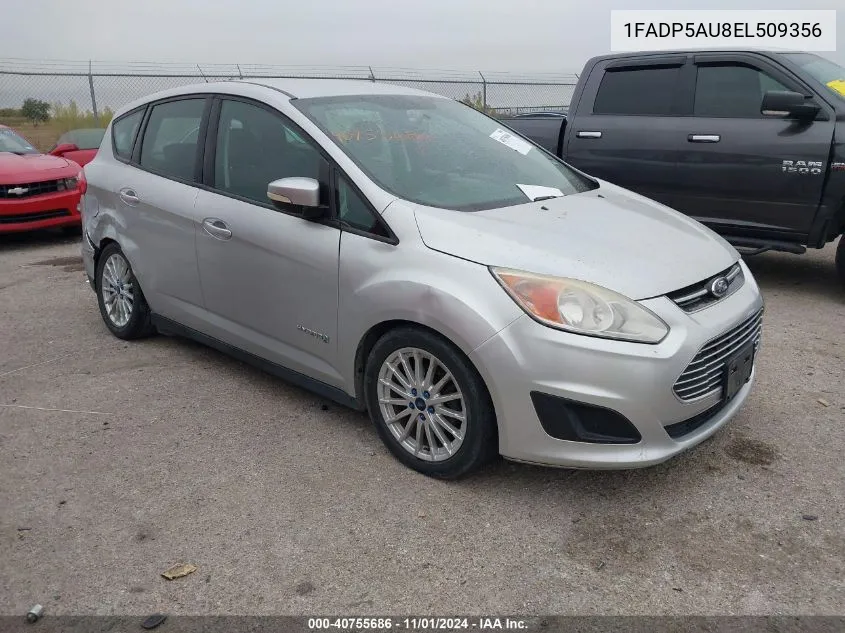 2014 Ford C-Max Hybrid Se VIN: 1FADP5AU8EL509356 Lot: 40755686