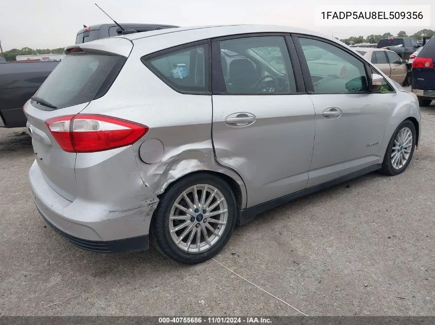 2014 Ford C-Max Hybrid Se VIN: 1FADP5AU8EL509356 Lot: 40755686