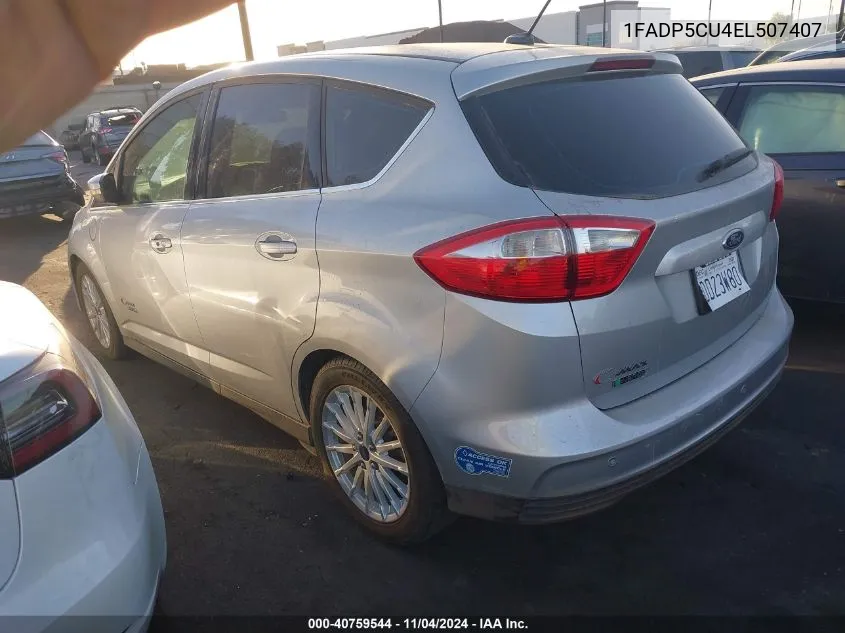 2014 Ford C-Max Energi Sel VIN: 1FADP5CU4EL507407 Lot: 40759544