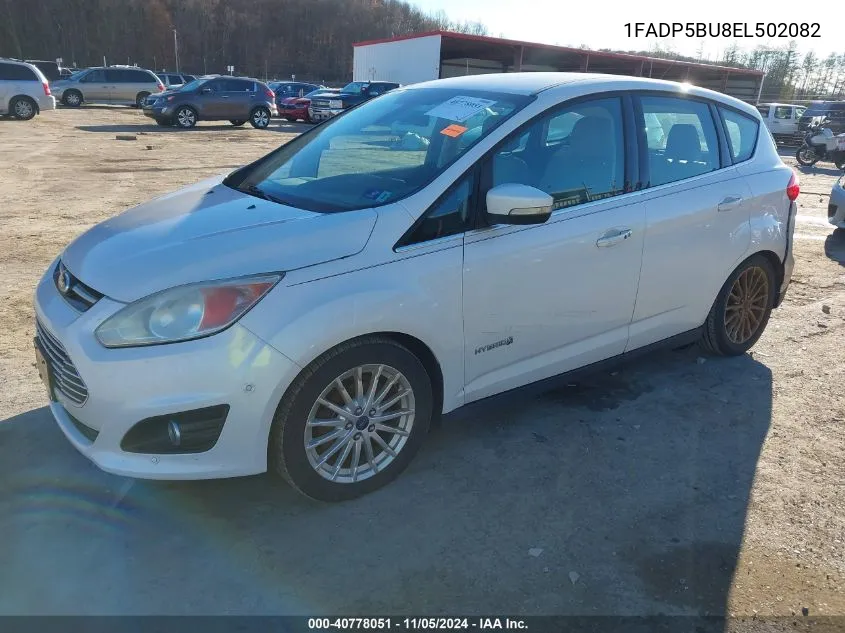 2014 Ford C-Max Hybrid Sel VIN: 1FADP5BU8EL502082 Lot: 40778051