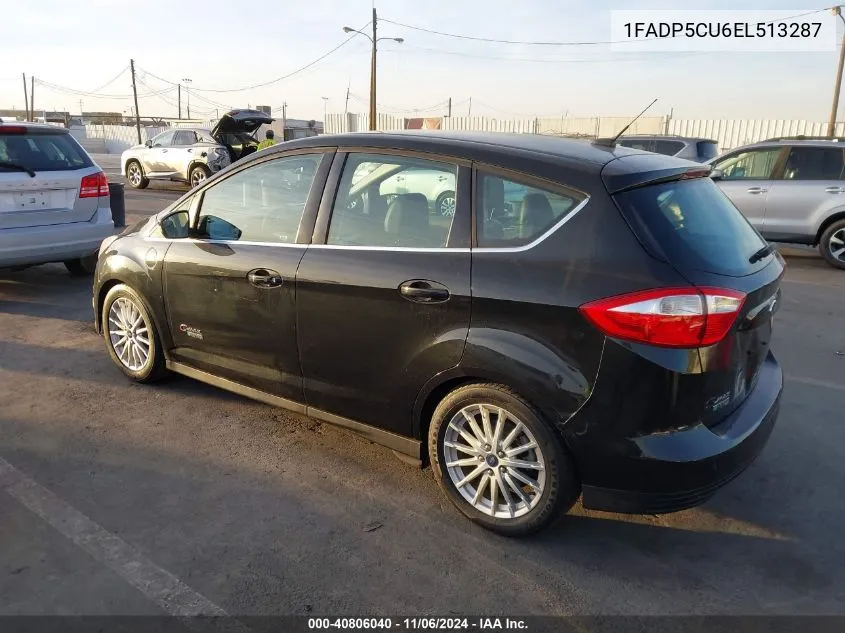 2014 Ford C-Max Energi Sel VIN: 1FADP5CU6EL513287 Lot: 40806040