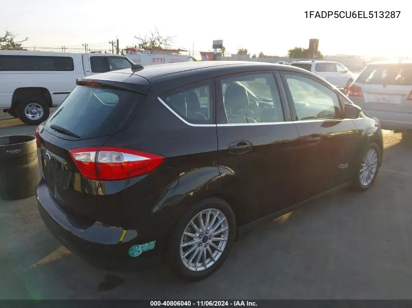 2014 Ford C-Max Energi Sel VIN: 1FADP5CU6EL513287 Lot: 40806040