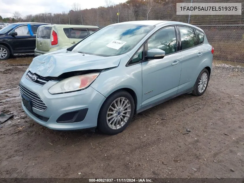 2014 Ford C-Max Hybrid Se VIN: 1FADP5AU7EL519375 Lot: 40821837