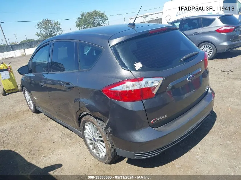 2015 Ford C-Max Hybrid Se VIN: 1FADP5AU3FL119413 Lot: 39530560