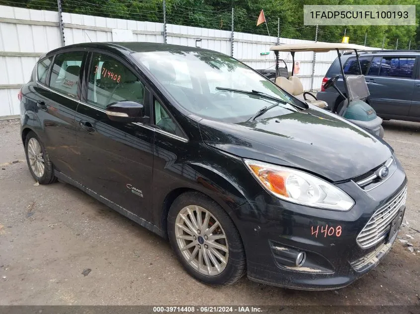 2015 Ford C-Max Energi Sel VIN: 1FADP5CU1FL100193 Lot: 39714408