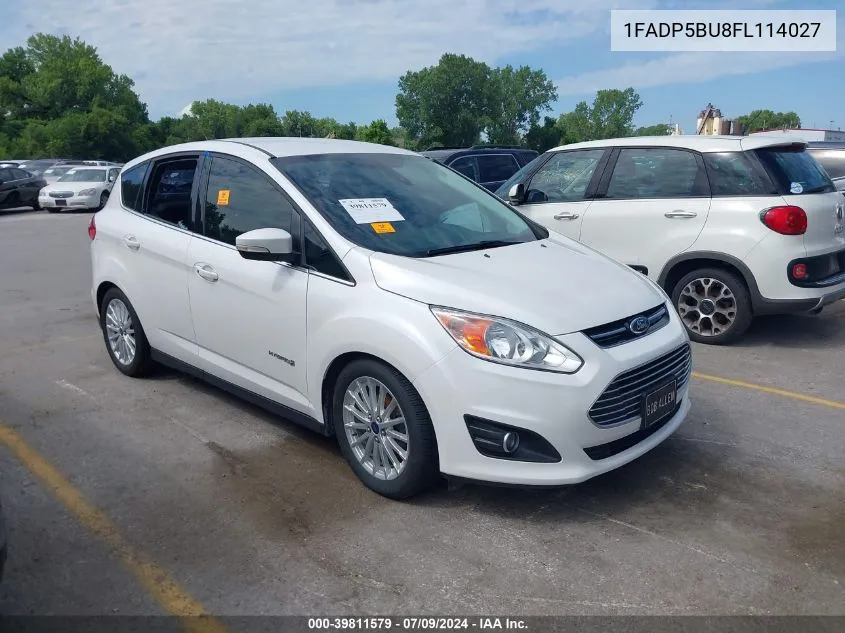 2015 Ford C-Max Hybrid Sel VIN: 1FADP5BU8FL114027 Lot: 39811579