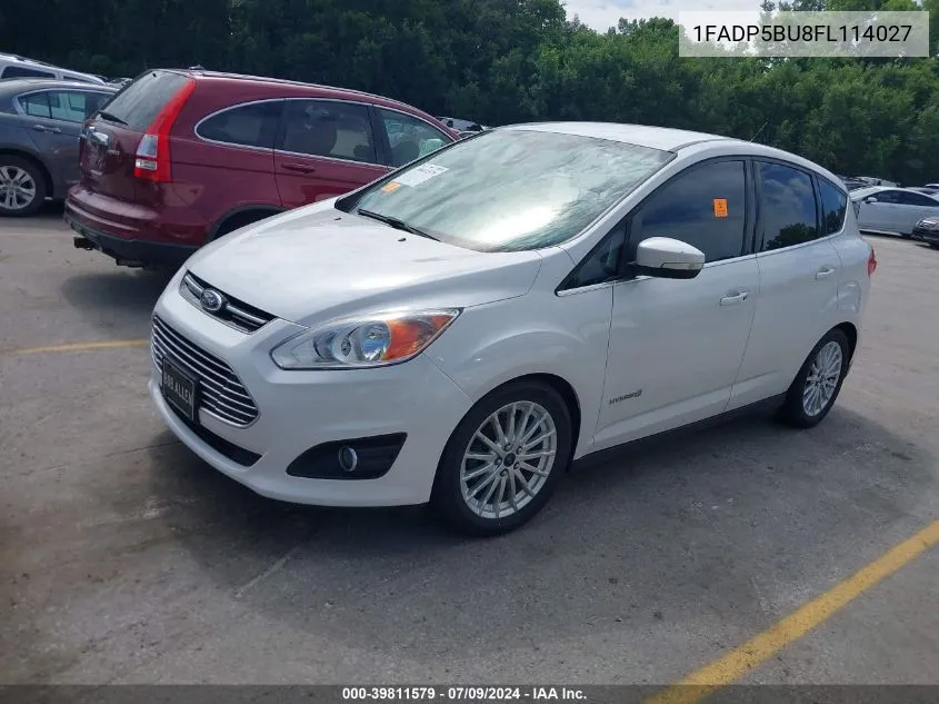 2015 Ford C-Max Hybrid Sel VIN: 1FADP5BU8FL114027 Lot: 39811579