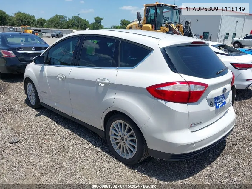 2015 Ford C-Max Hybrid Sel VIN: 1FADP5BU9FL118149 Lot: 39861302