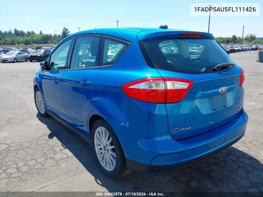 2015 Ford C-Max Hybrid Se VIN: 1FADP5AU5FL111426 Lot: 39882979