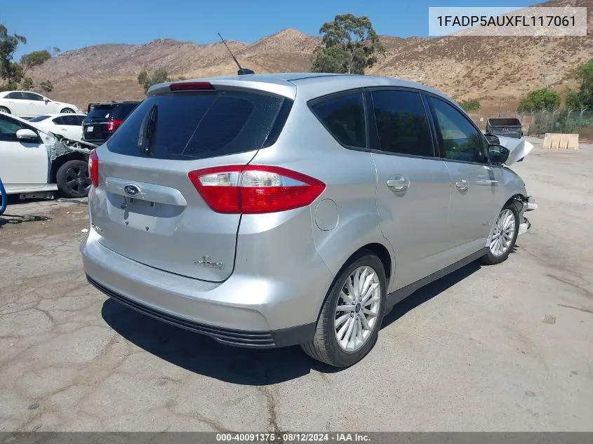 2015 Ford C-Max Hybrid Se VIN: 1FADP5AUXFL117061 Lot: 40091375