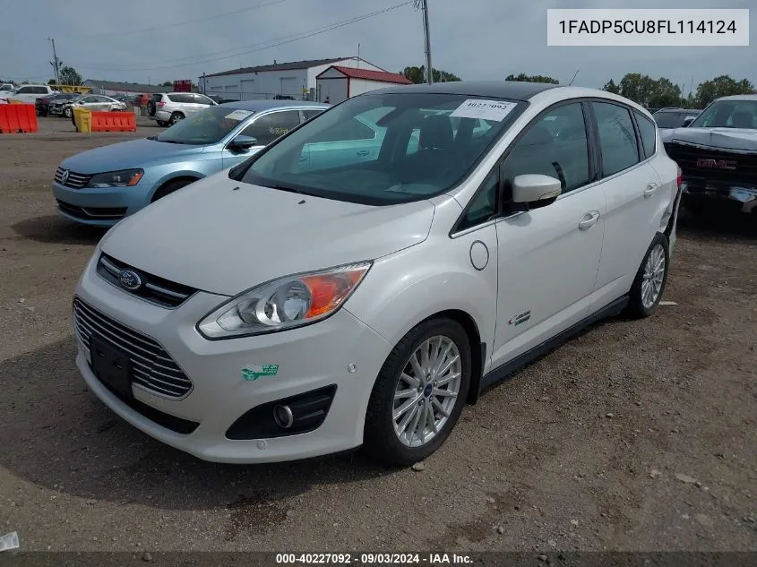 2015 Ford C-Max Energi Sel VIN: 1FADP5CU8FL114124 Lot: 40227092