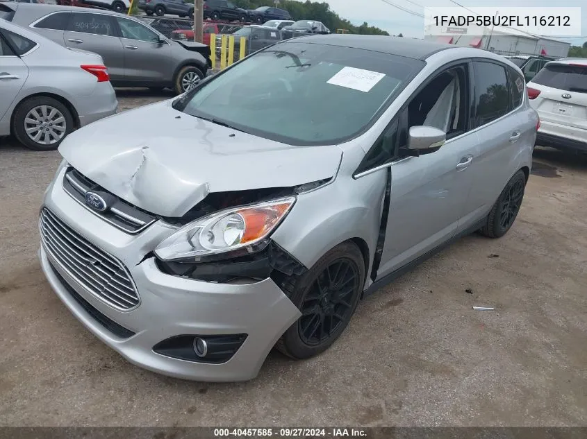 2015 Ford C-Max Hybrid Sel VIN: 1FADP5BU2FL116212 Lot: 40457585