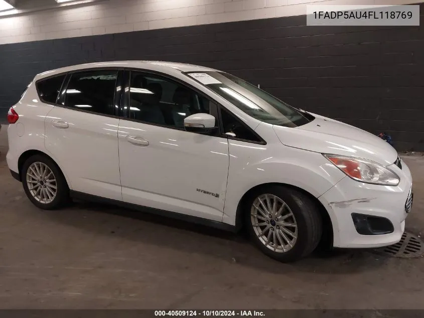 2015 Ford C-Max Hybrid Se VIN: 1FADP5AU4FL118769 Lot: 40509124