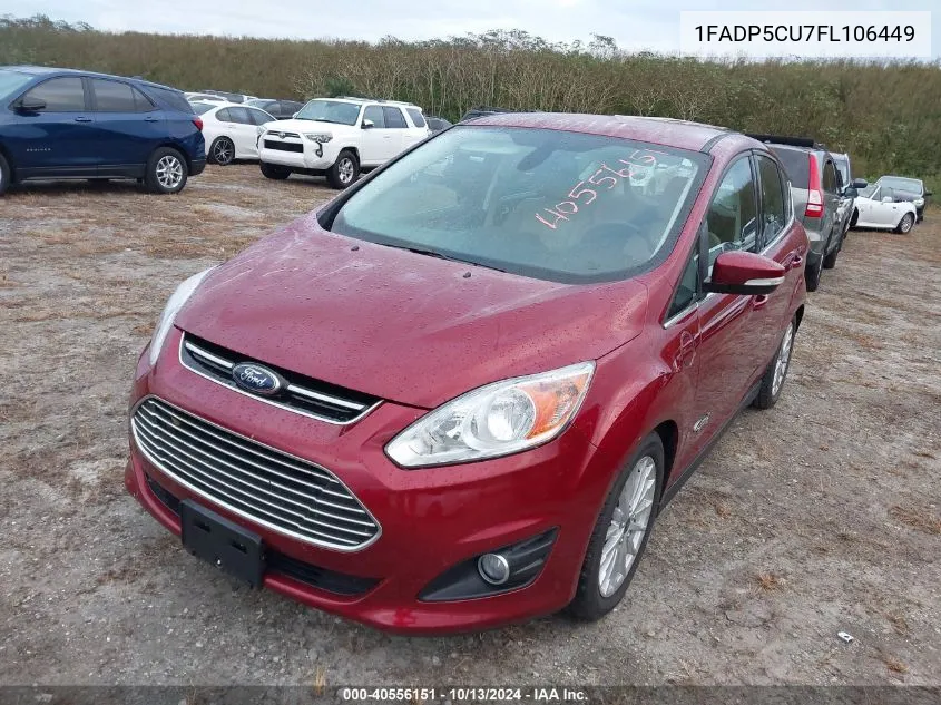 2015 Ford C-Max Energi Sel VIN: 1FADP5CU7FL106449 Lot: 40556151