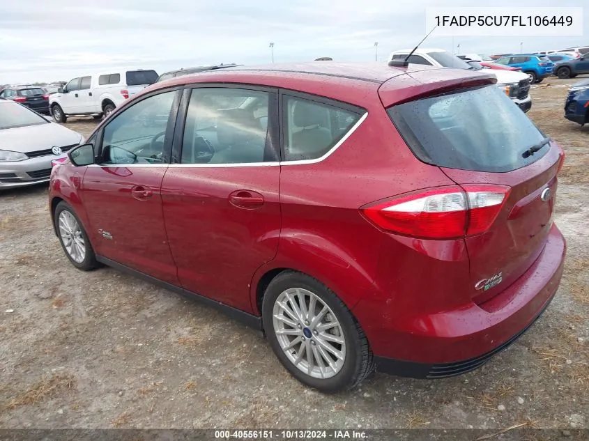 2015 Ford C-Max Energi Sel VIN: 1FADP5CU7FL106449 Lot: 40556151