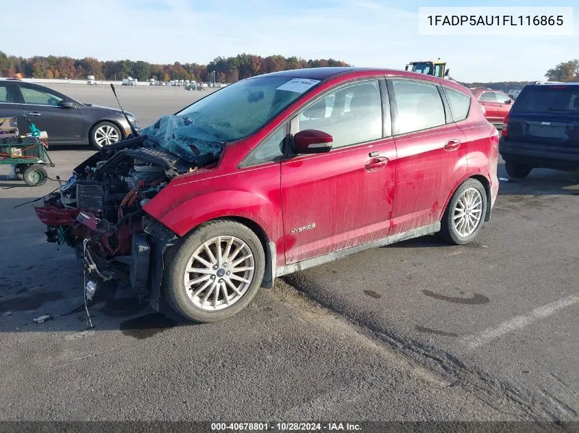 2015 Ford C-Max Se VIN: 1FADP5AU1FL116865 Lot: 40678801