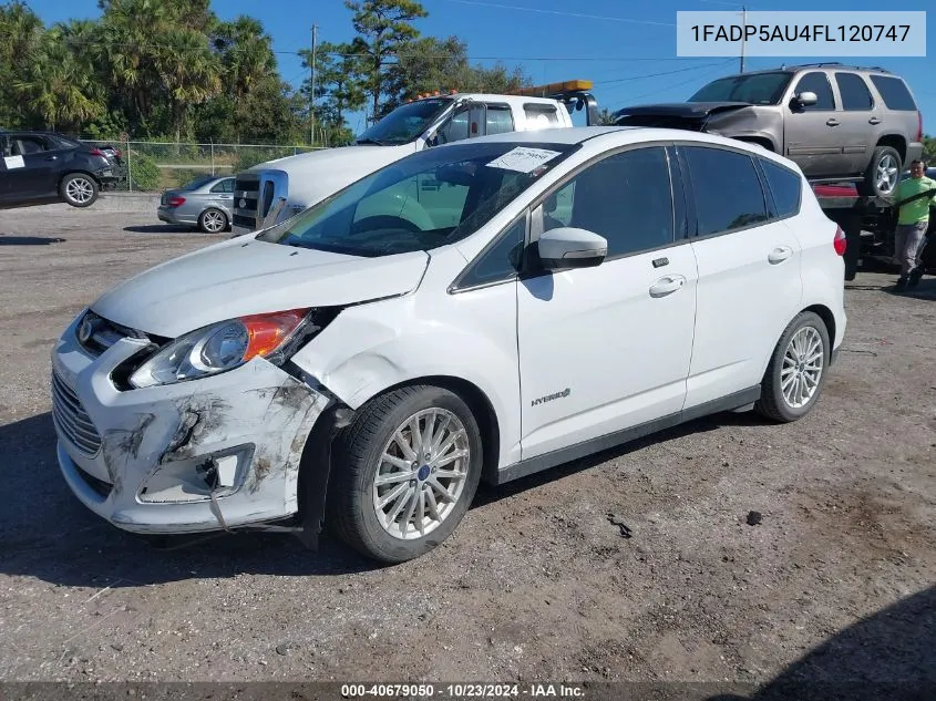 2015 Ford C-Max Hybrid Se VIN: 1FADP5AU4FL120747 Lot: 40679050