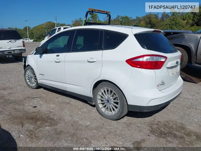 2015 Ford C-Max Hybrid Se VIN: 1FADP5AU4FL120747 Lot: 40679050