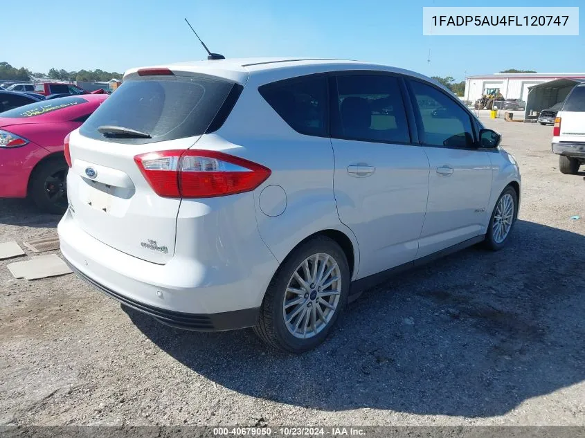 2015 Ford C-Max Hybrid Se VIN: 1FADP5AU4FL120747 Lot: 40679050