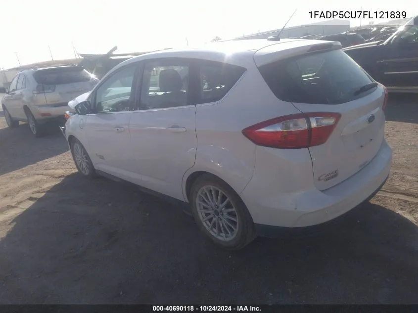 2015 Ford C-Max Energi Sel VIN: 1FADP5CU7FL121839 Lot: 40690118