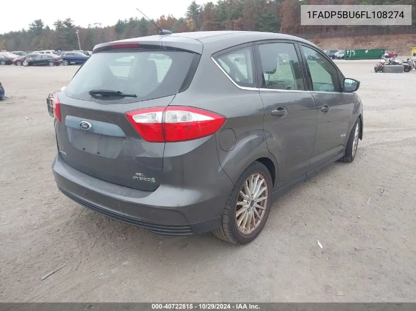 2015 Ford C-Max Hybrid Sel VIN: 1FADP5BU6FL108274 Lot: 40722815